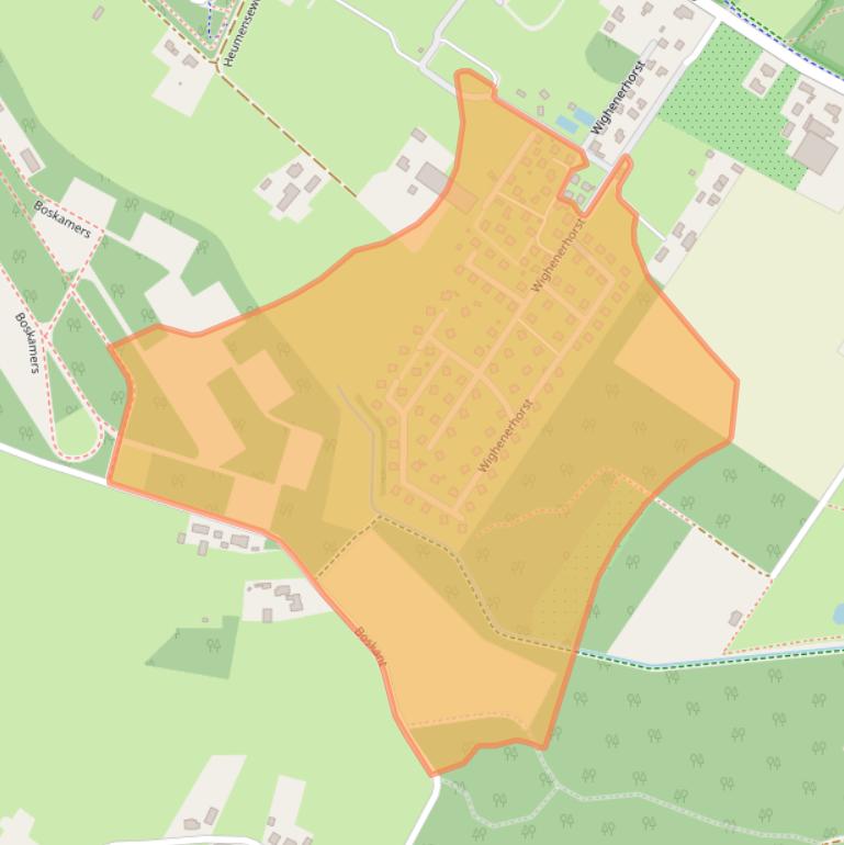 Kaart van postcodegebied 6603KH.