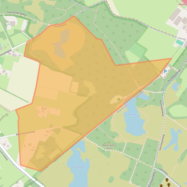 Kaart van postcodegebied 6603KS.