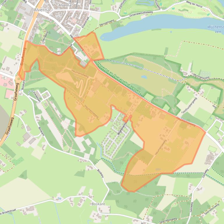 Kaart van postcodegebied 6603KT.