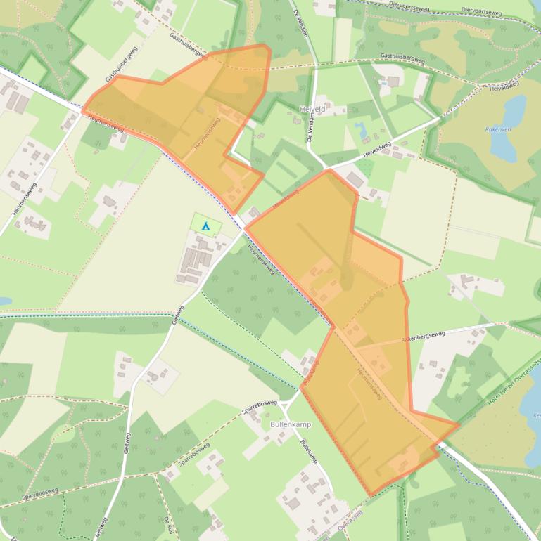 Kaart van postcodegebied 6603KV.