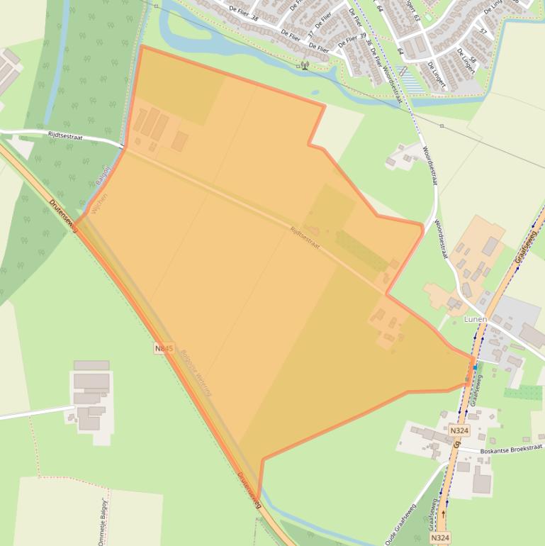 Kaart van postcodegebied 6603LE.