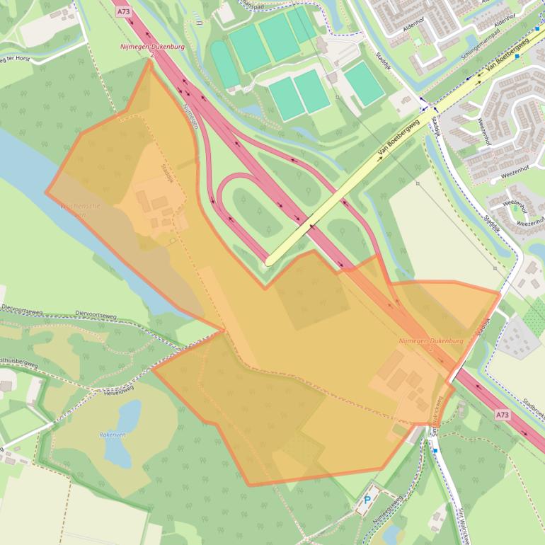 Kaart van postcodegebied 6603LM.
