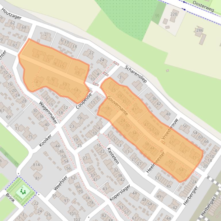 Kaart van postcodegebied 6603MA.