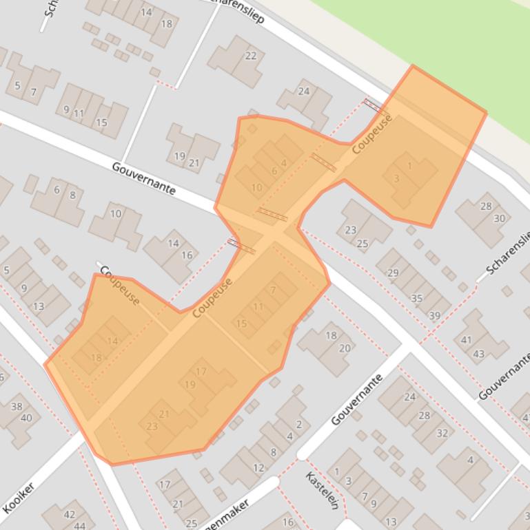 Kaart van postcodegebied 6603MC.