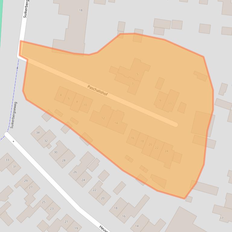 Kaart van postcodegebied 6604AC.