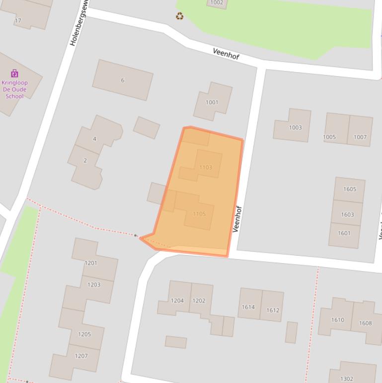 Kaart van postcodegebied 6604AR.