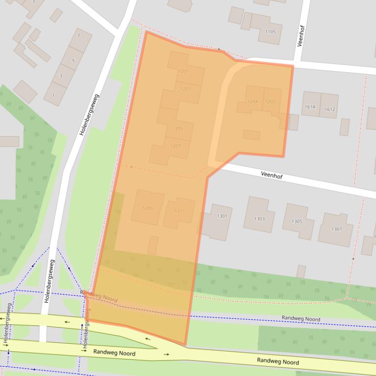 Kaart van postcodegebied 6604AS.