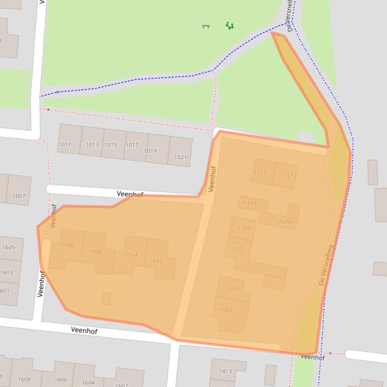 Kaart van postcodegebied 6604AW.