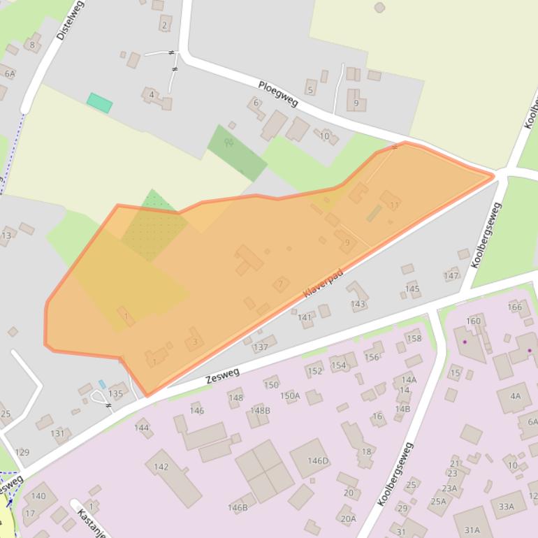 Kaart van postcodegebied 6604BJ.