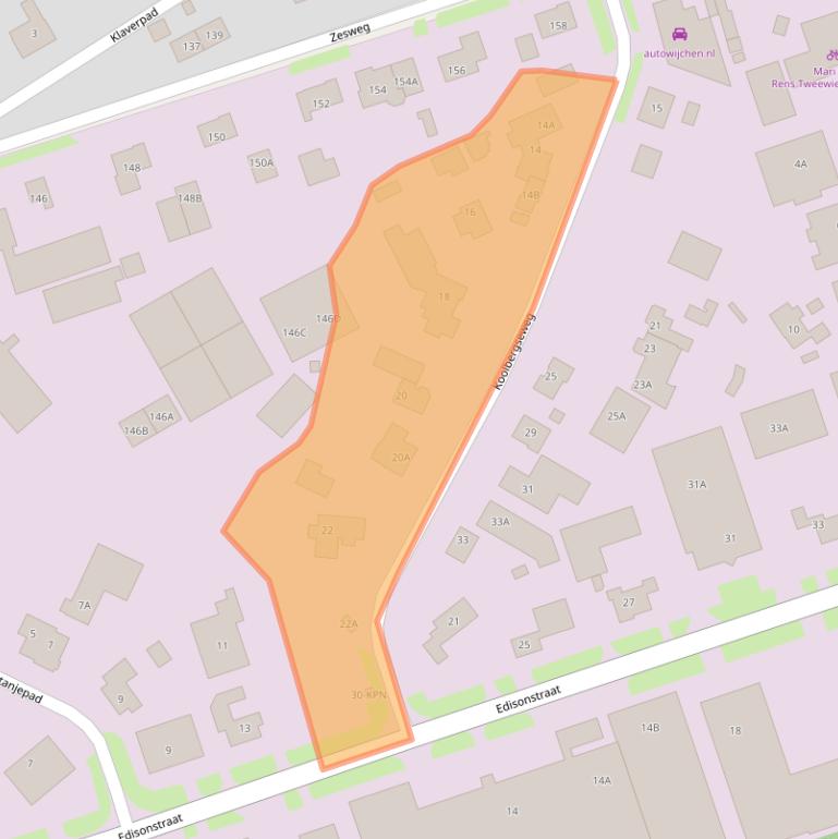 Kaart van postcodegebied 6604BM.