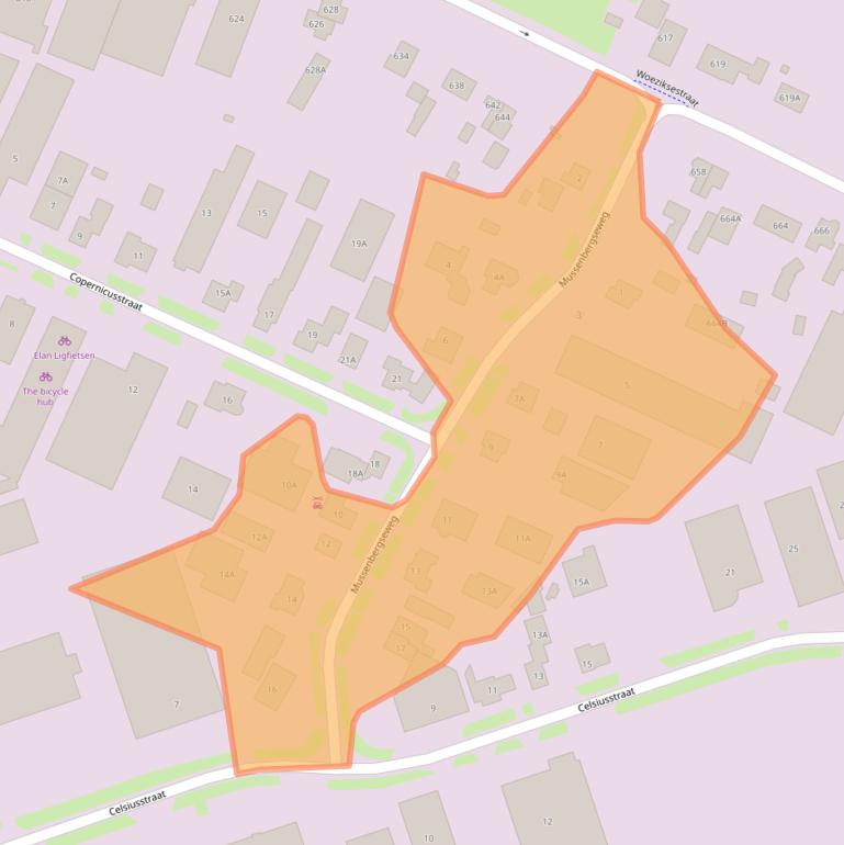 Kaart van postcodegebied 6604BS.