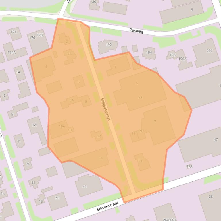 Kaart van postcodegebied 6604BZ.