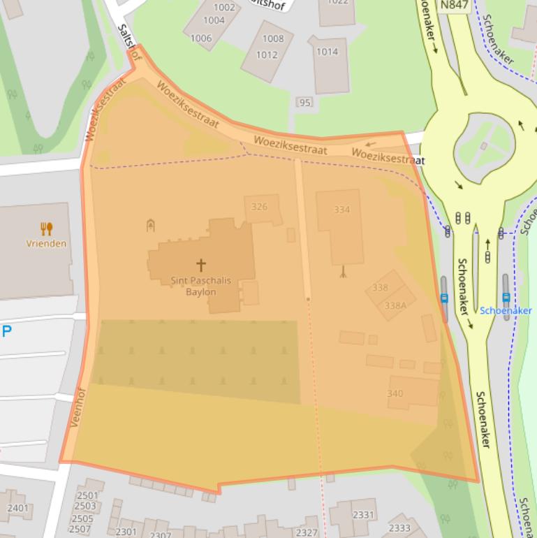 Kaart van postcodegebied 6604CC.