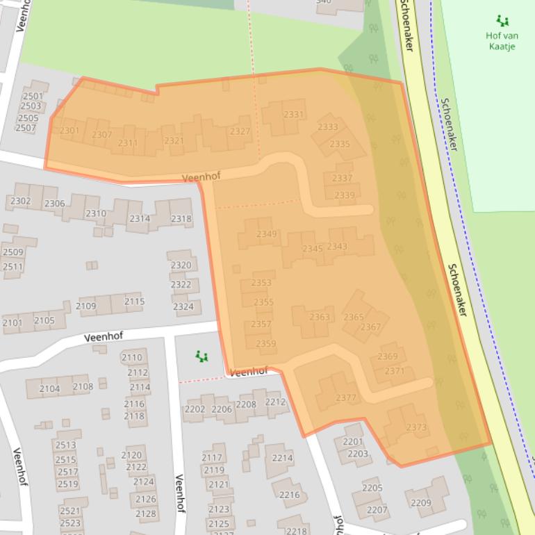 Kaart van postcodegebied 6604DR.