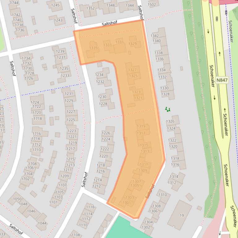 Kaart van postcodegebied 6604EE.