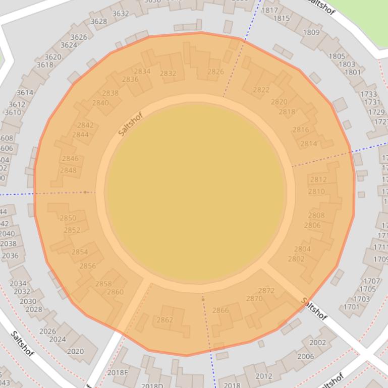 Kaart van postcodegebied 6604GH.
