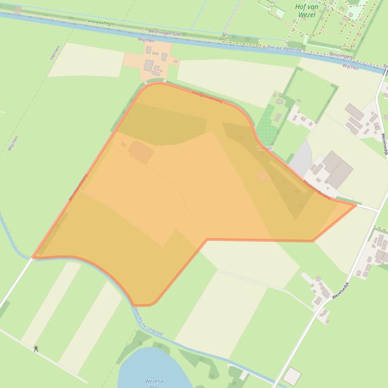 Kaart van postcodegebied 6604KN.