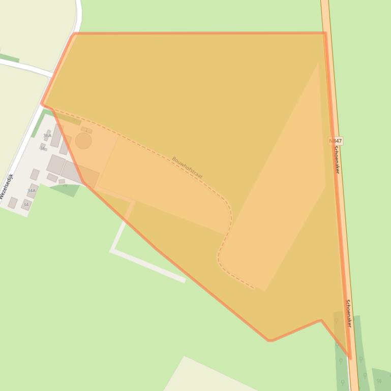 Kaart van postcodegebied 6604KP.