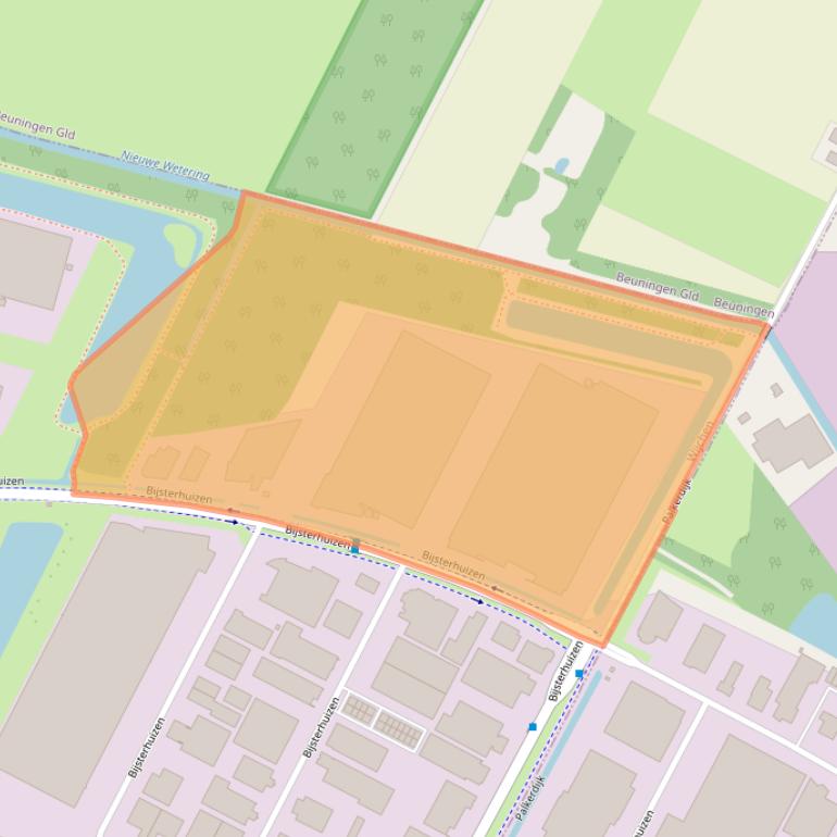 Kaart van postcodegebied 6604LD.