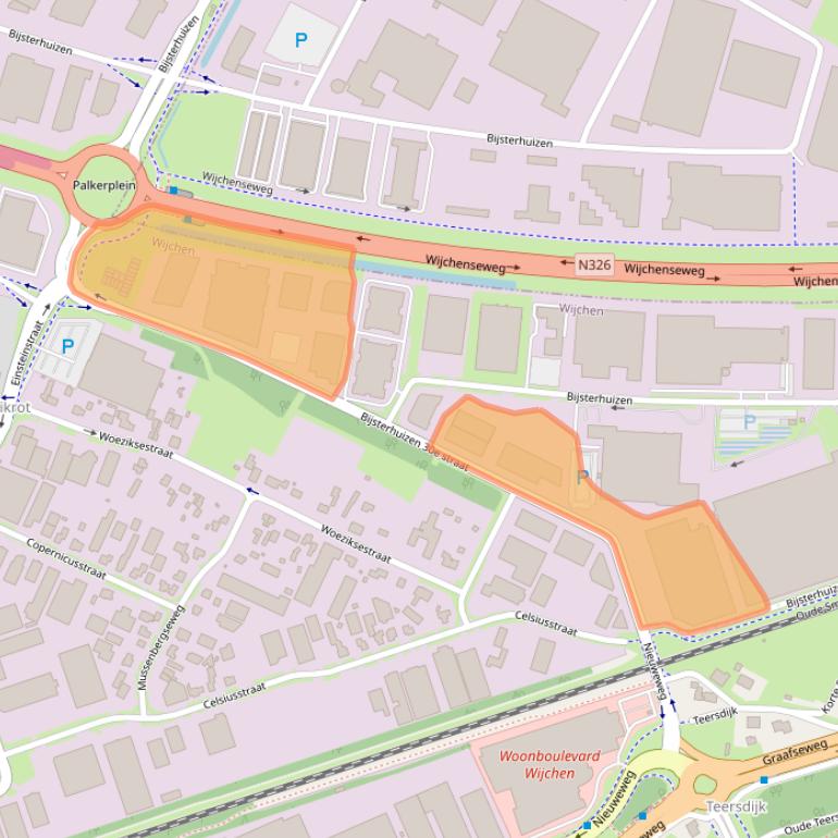 Kaart van postcodegebied 6604LP.