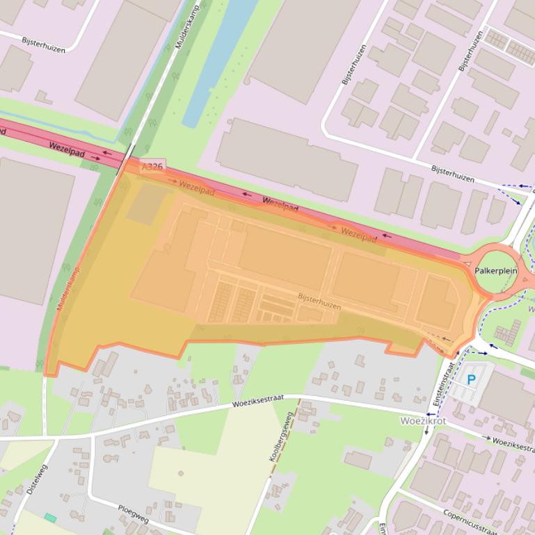 Kaart van postcodegebied 6604LW.