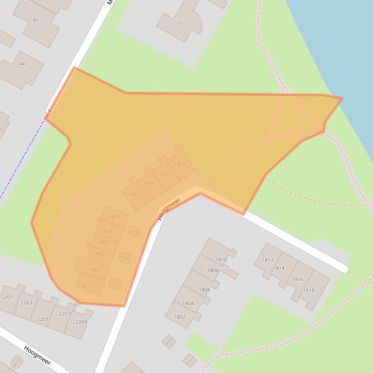 Kaart van postcodegebied 6605BR.