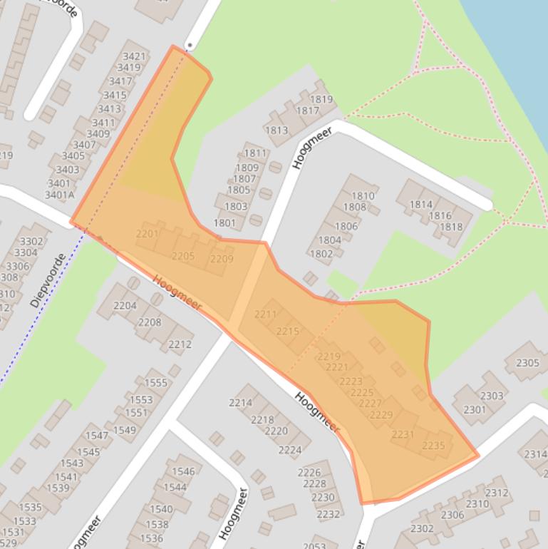 Kaart van postcodegebied 6605BT.