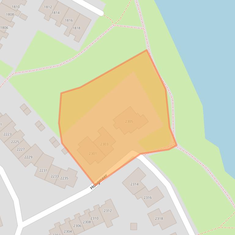 Kaart van postcodegebied 6605BW.