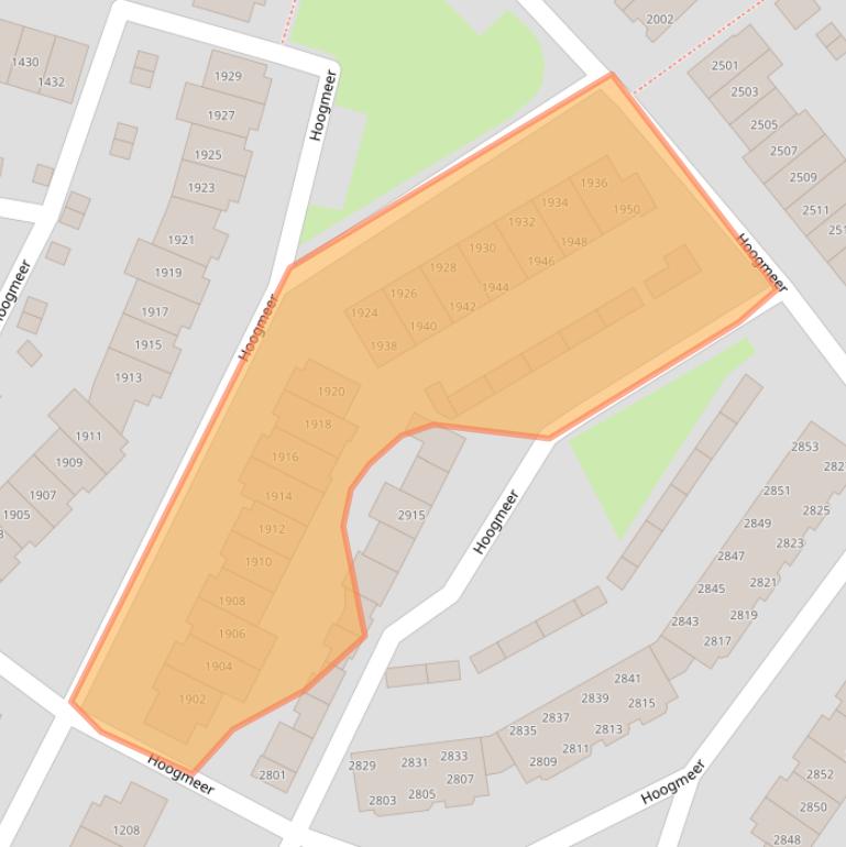 Kaart van postcodegebied 6605CM.