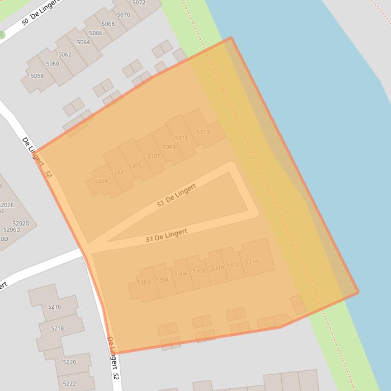 Kaart van postcodegebied 6605DK.