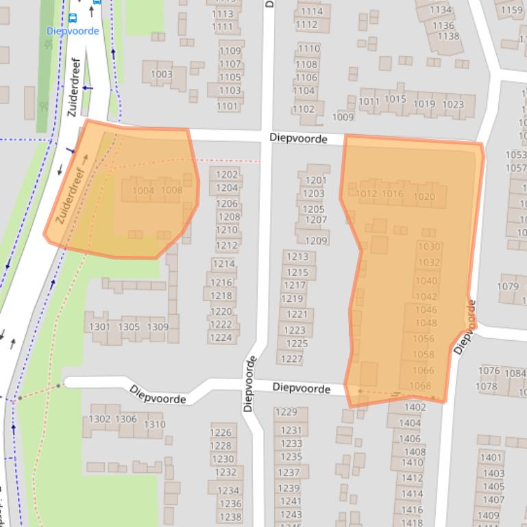Kaart van postcodegebied 6605EC.