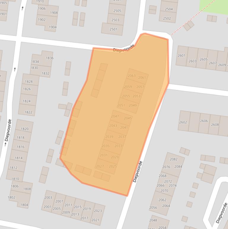 Kaart van postcodegebied 6605GB.