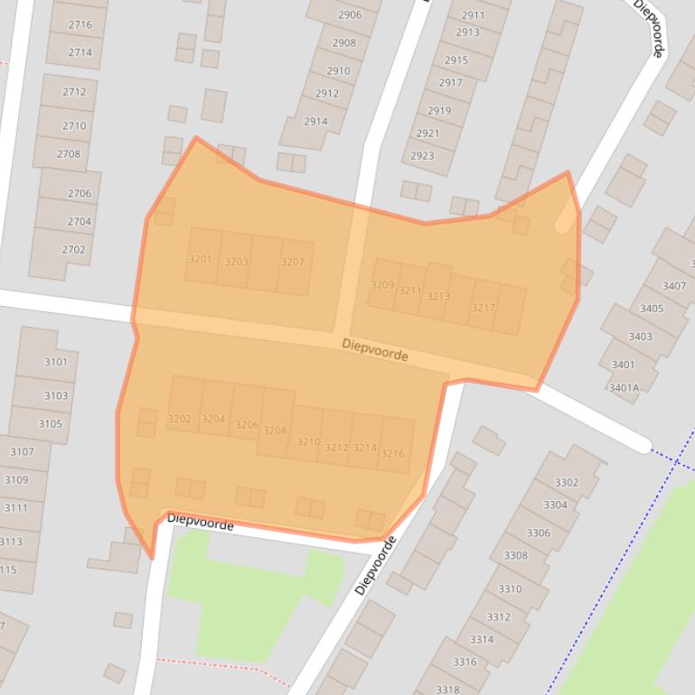 Kaart van postcodegebied 6605GW.