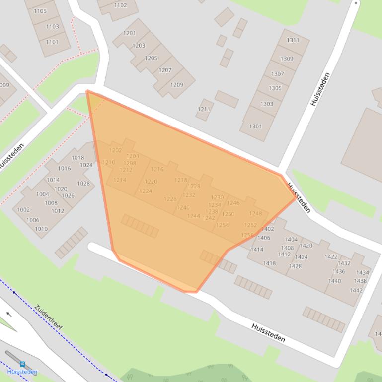 Kaart van postcodegebied 6605HG.