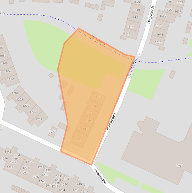 Kaart van postcodegebied 6605HH.