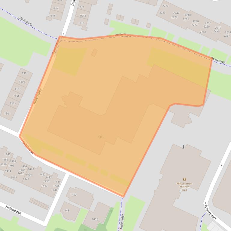 Kaart van postcodegebied 6605HK.