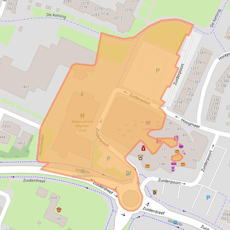 Kaart van postcodegebied 6605HN.