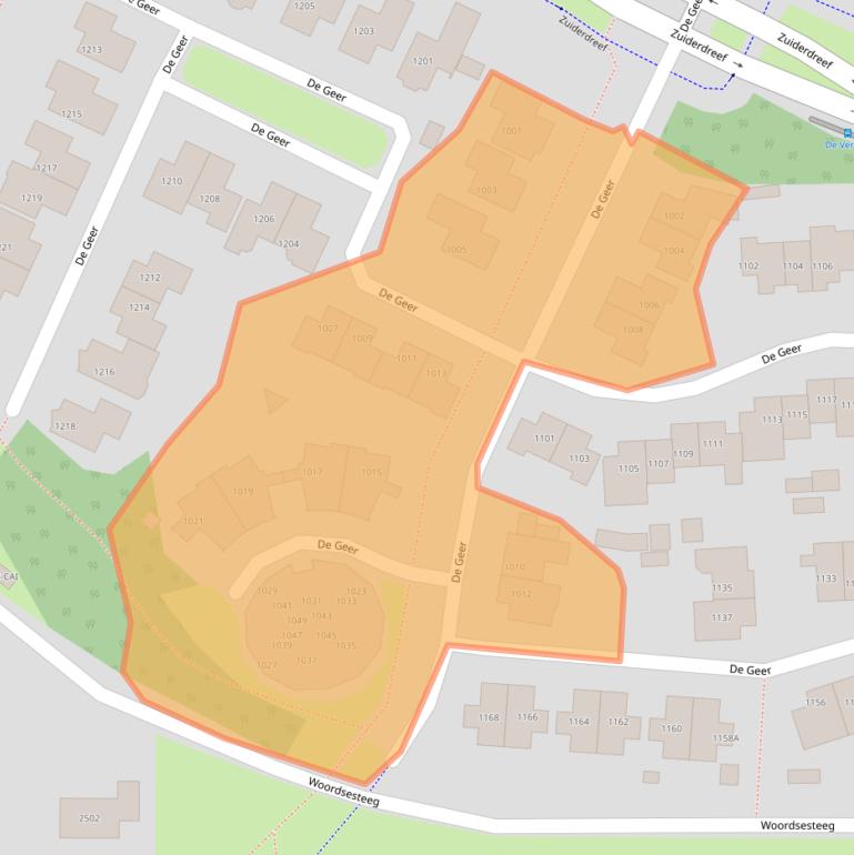 Kaart van postcodegebied 6605HP.