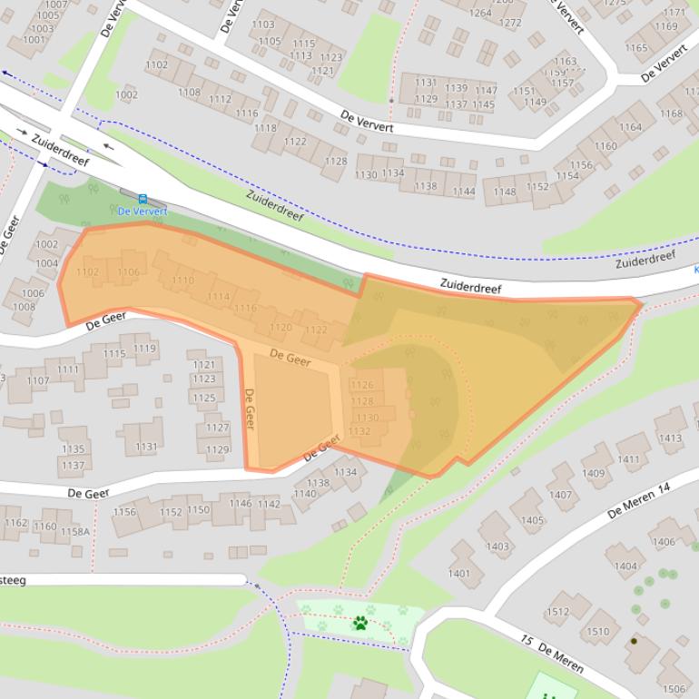 Kaart van postcodegebied 6605HS.