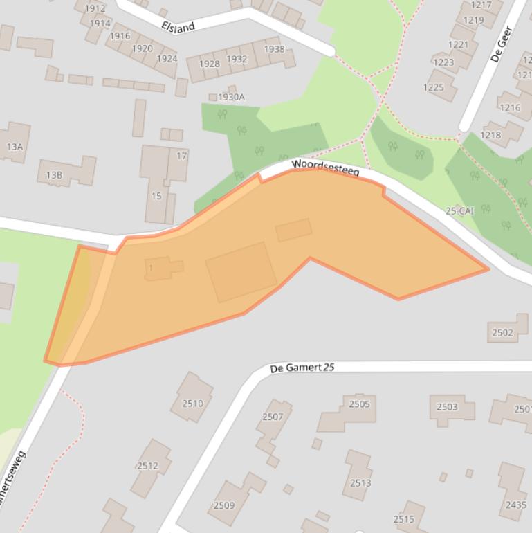 Kaart van postcodegebied 6605JA.