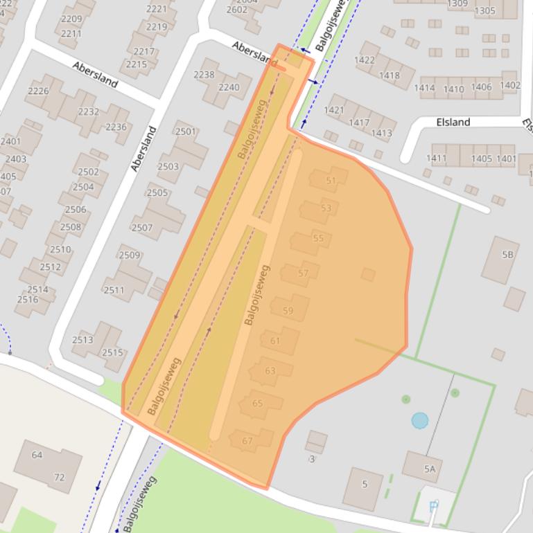 Kaart van postcodegebied 6605JC.