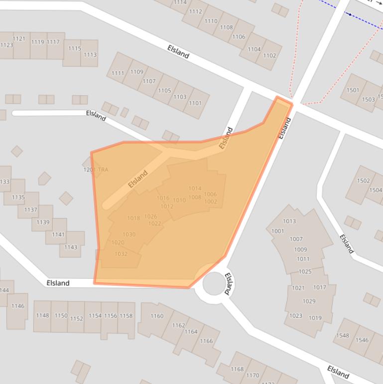 Kaart van postcodegebied 6605KB.