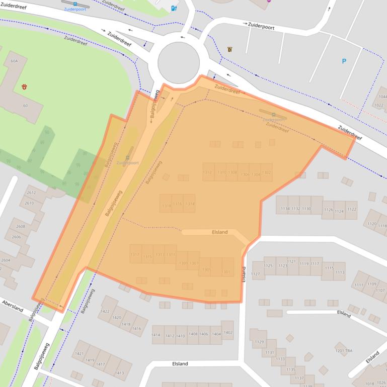 Kaart van postcodegebied 6605KJ.