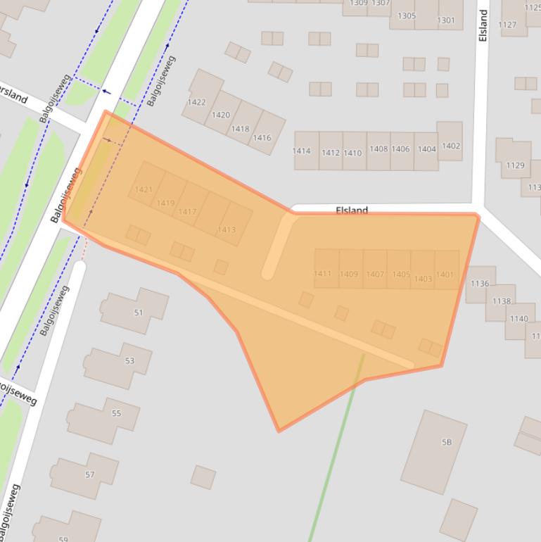 Kaart van postcodegebied 6605KK.