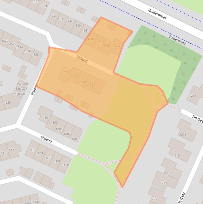 Kaart van postcodegebied 6605KT.