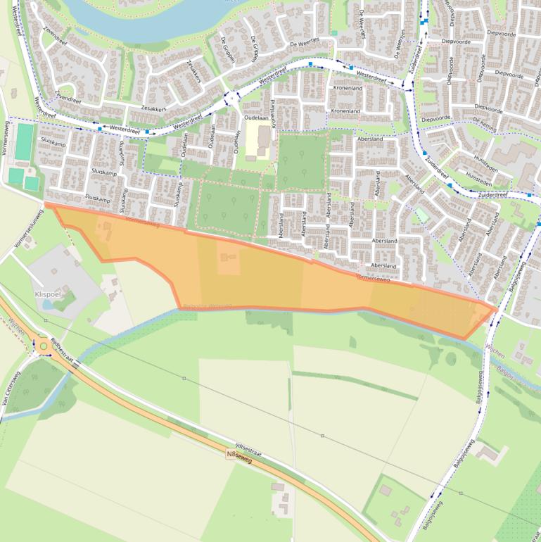 Kaart van postcodegebied 6605LZ.