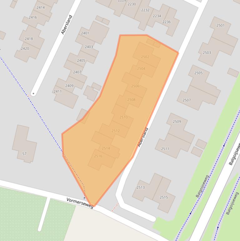 Kaart van postcodegebied 6605NV.