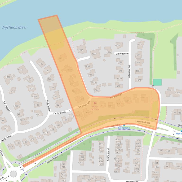 Kaart van postcodegebied 6605RA.