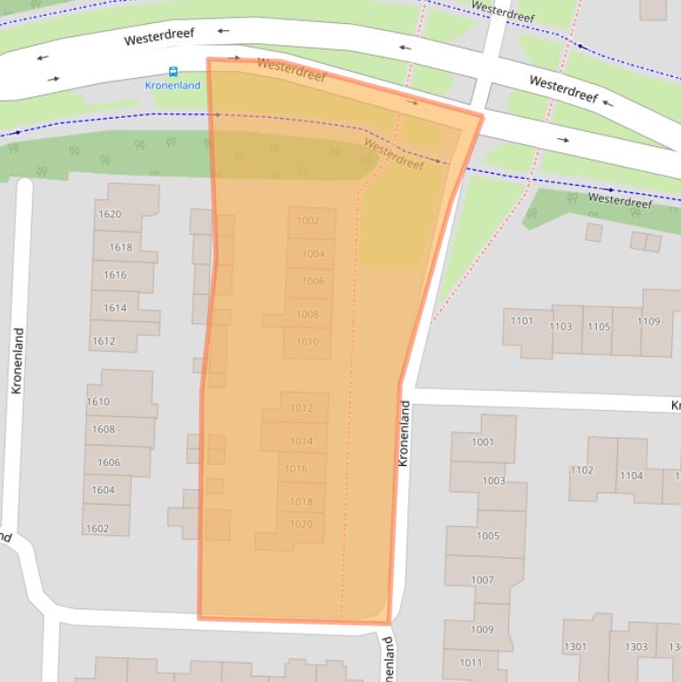 Kaart van postcodegebied 6605RL.