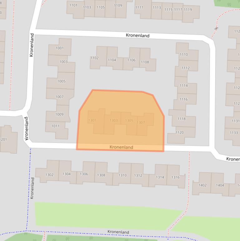 Kaart van postcodegebied 6605RS.